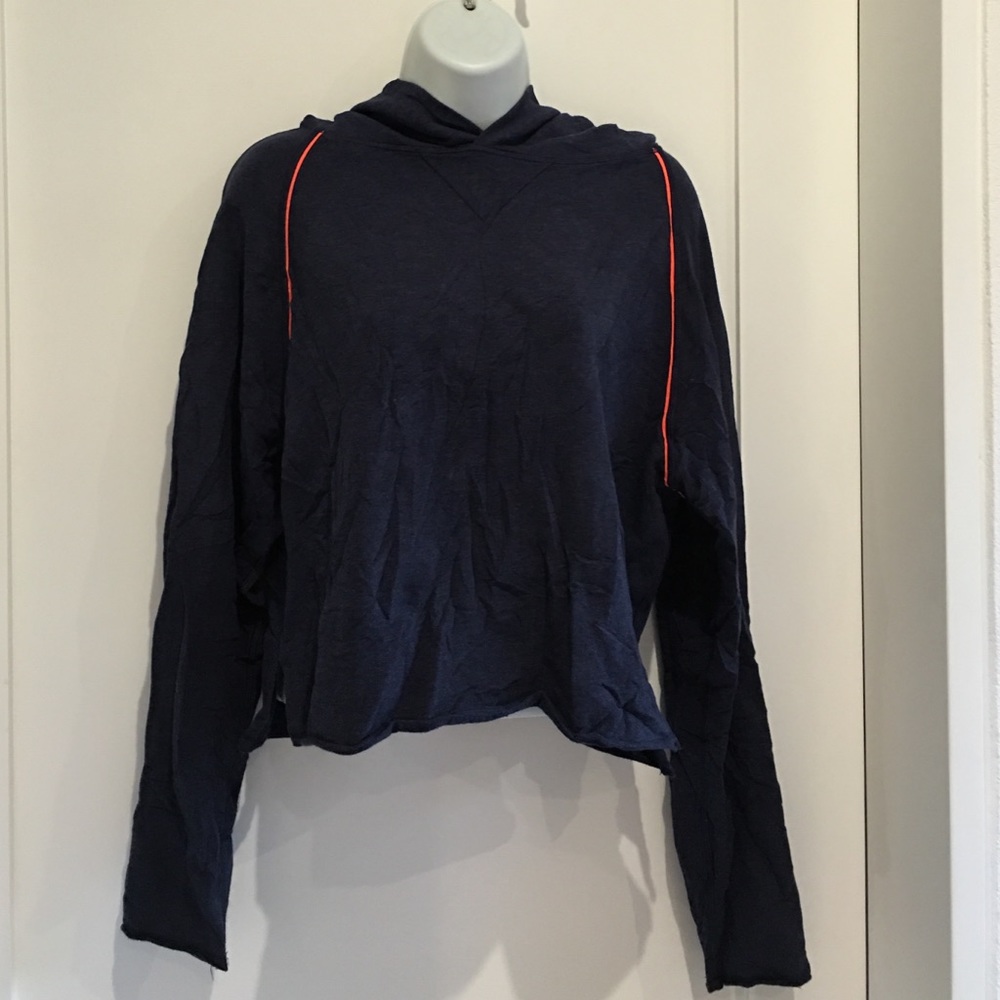 Lululemon Blue Cropped Hoodie Size 6